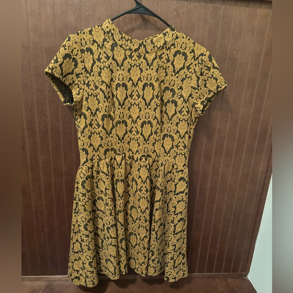 Xhilaration Gold and Black Mini Dress